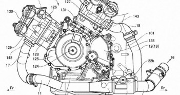 Suzuki รื้อฟื้นพัฒนาเครื่อง V-Twin 1000cc ในรถสปอร์ต New-Suzuki-1000cc-V-twin-patent-Drawings-side