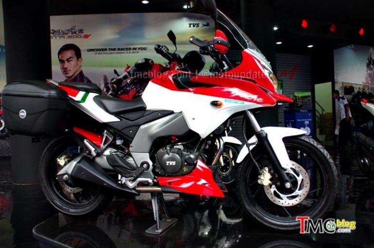 Apache Rtr Adventure ชม TVS Apache RTR Adventure 200 รถ ADV Touring คลาส Entry - Motorival.com