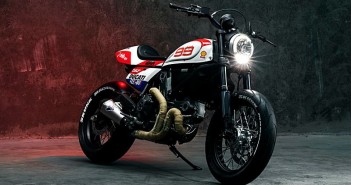 Ducati Scrambler “TrackSter” คัสตอมไบค์ สาย Lorenzo จาก Skunk Machine ducati-scrambler-trackster-custom-by-skunkmachine