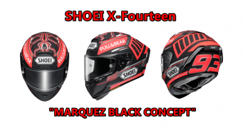 Shoei X-Fourteen (X-14) – “MARQUEZ BLACK CONCEPT” ลาย Winter Test 2018-2019 2019-shoei-x14-marquez-black-concept-01