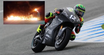 MotoE ยังไม่ทันแข่ง ไฟไหม้โรงเก็บรถ วอดหมดทุกสิ่งซะแล้ว motoe-burning-paddock-01