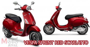 เผยโฉม VESPA SPRINT 150 RED SCARLATTO สีแดงเมทัลลิก ราคาแสนต้นๆ Vespa Sprint 150 Red Scarlatto