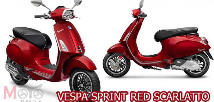 Vespa Sprint 150 Red Scarlatto