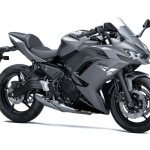 2021 Kawasaki Ninja 650 สีเทา เฉียงหน้า