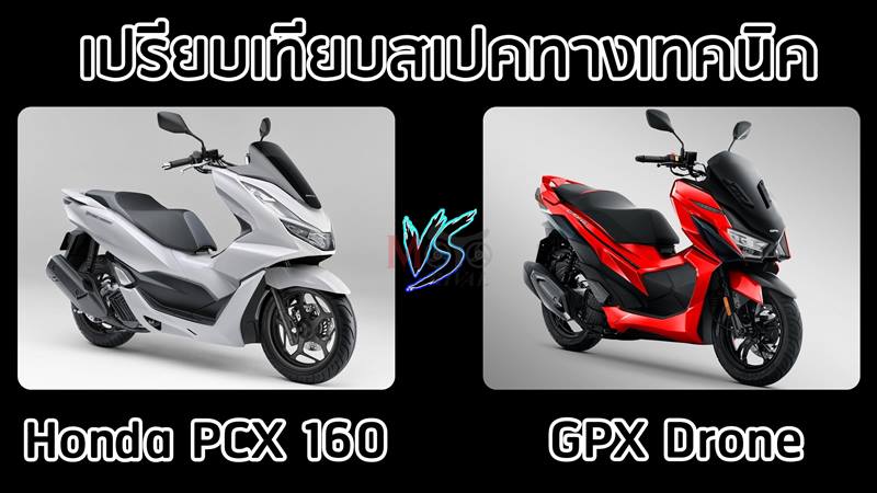  Honda PCX 160 vs GPX Drone Motorival com