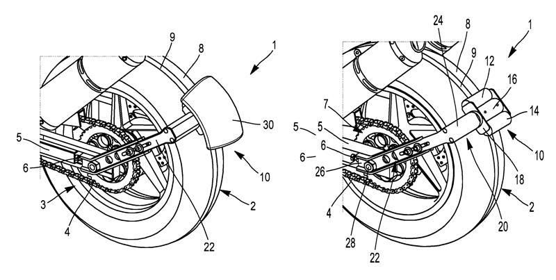 Michelin proposed the idea of ​​a built-in electric motor to drive the wheels, both forward and backward.