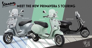 ใหม่ 2021 Vespa Primavera S 150 Touring แต่งเสริมเพิ่มอรรถรสให้ทุกการเดินทางน่าจดจำมากยิ่งขึ้น Vespa Primavera S 150 Touring