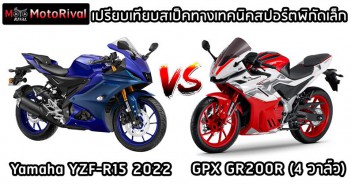 เปรียบเทียบสเป็คทางเทคนิค GPX GR200R 2022 vs Yamaha YZF-R15 2022 gr200r-vs-r15-2022-001