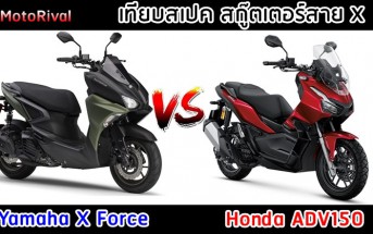 Yamaha X Force vs Honda ADV150