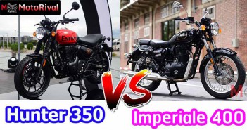 เปรียบเทียบสเป็คทางเทคนิค Royal Enfield Hunter 350 vs Benelli Imperiale 400 Hunter350-VS-Imperiale400-Cover
