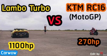 Pedrosa หวด KTM RC16 VS 1100 hp Lambo Huracan Lambo-1100hp-RC16-Drag