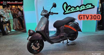 2023 Vespa GTV300 แฝด GTS ไฟต่ำติดบังโคลน ราคา 2.3 แสนบาท 2023 Vespa GTV300