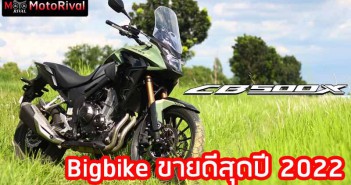 Honda CB500X ครอง รถบิ๊กไบค์ขายดีสุด ปี 2022 พร้อมเปิด 3 อันดับแรก Bigbike ขายดีในไทย honda-cb500x-2022-Best-Sell-Bigbike