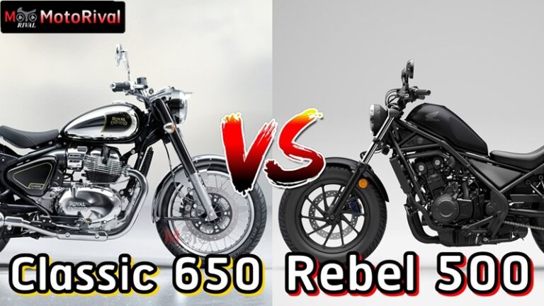 Royal Enfield Classic 650 vs Honda REbel 500
